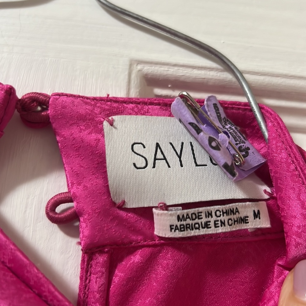 Pink Saylor Romy Dress size M - Picture 6 of 8